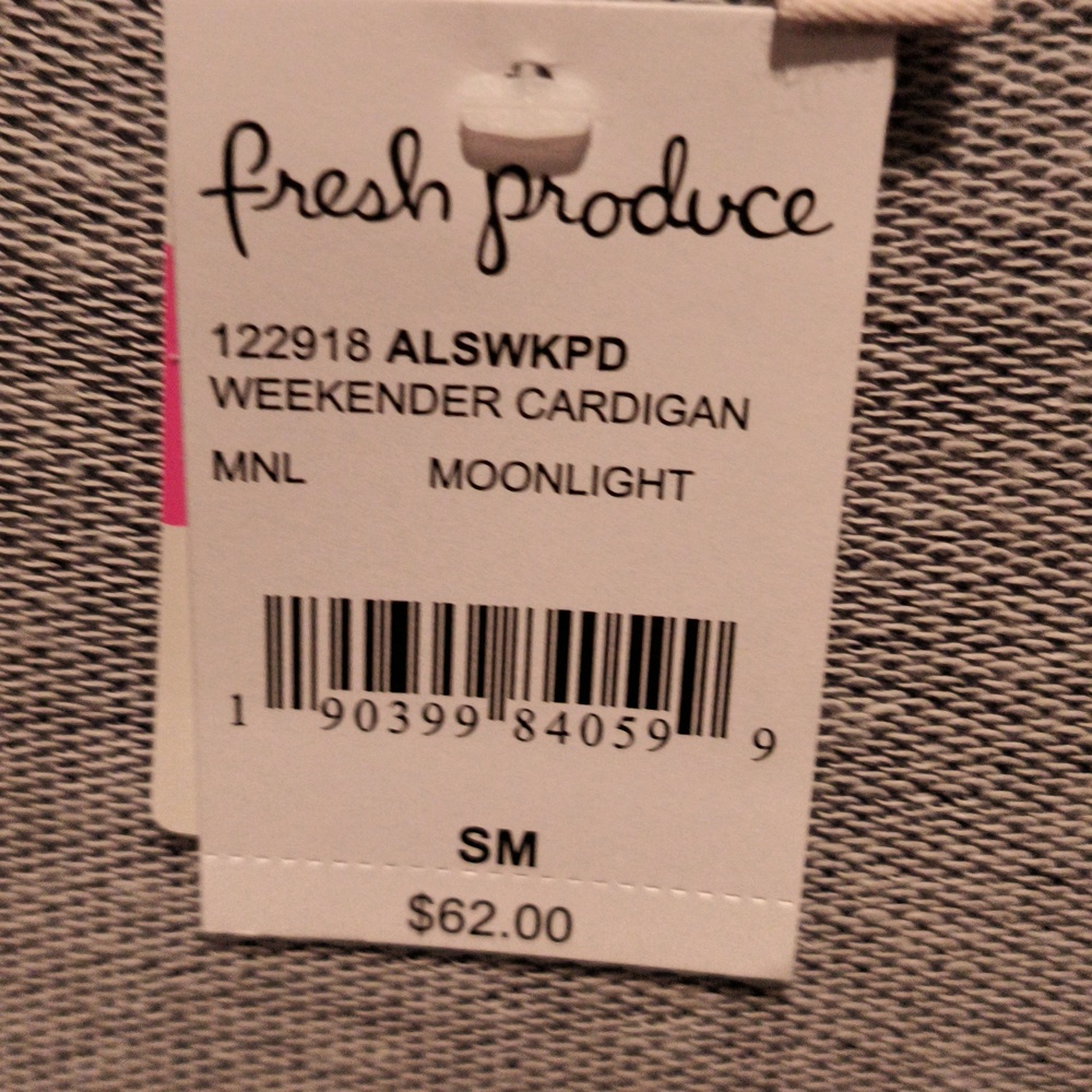 NWT Fresh Produce Moonlight Weekender Women's Open Cardigan Small - Picture 8 of 8
